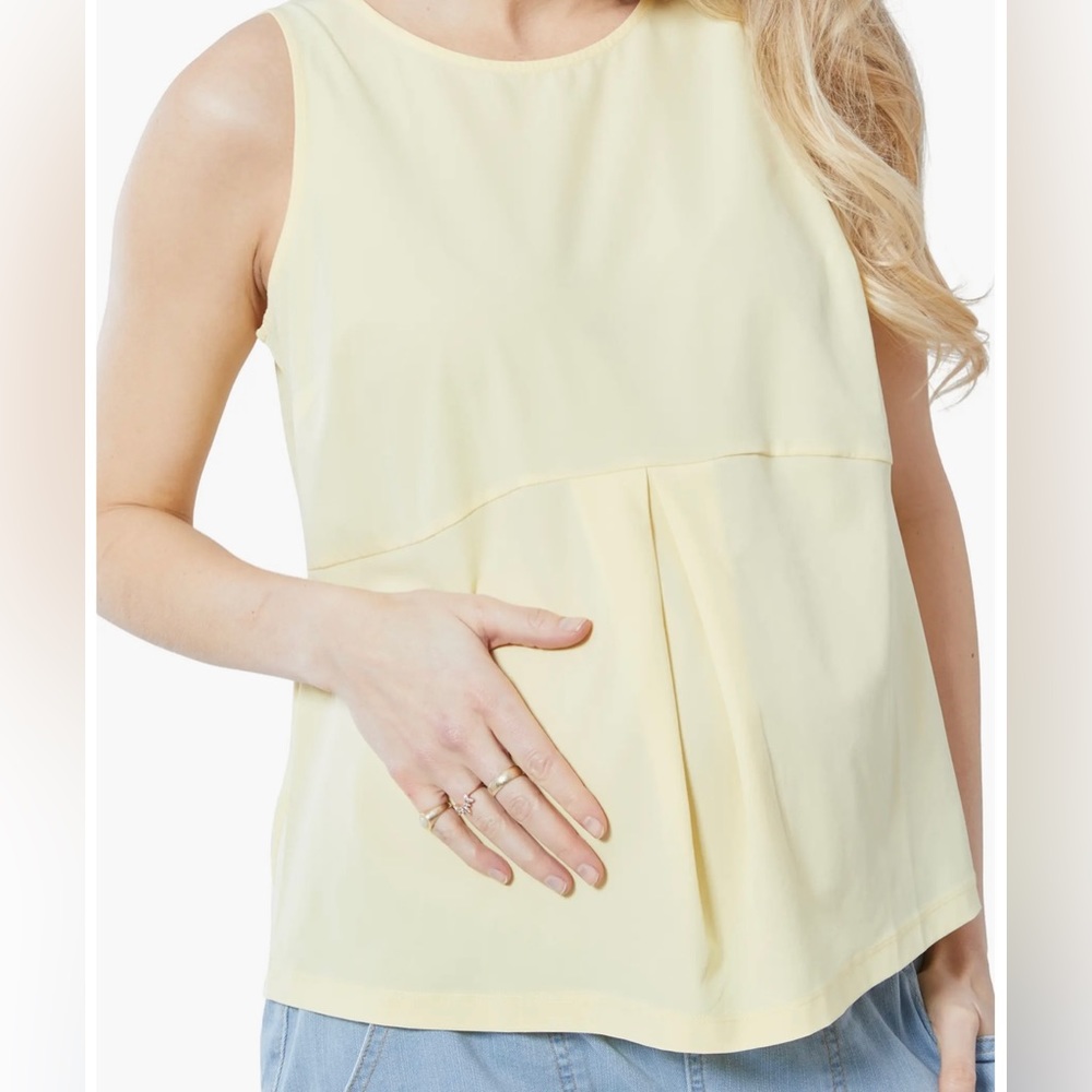 NWOT Zip Back Maternity Tank Top
